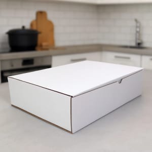 White postal boxes used for ecommerce