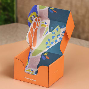 Custom colored mailer boxes with branded design