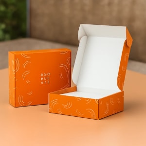 Coloured mailer box packaging
