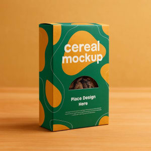 die cut cardboard cereal box uk