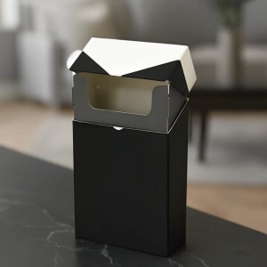 black plain cigarette cartons