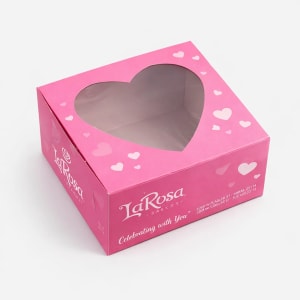 heart window cake boxes