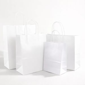 white paper bags