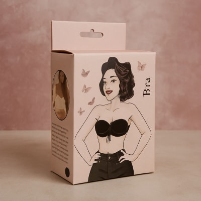 cardboard bra box hanging tab