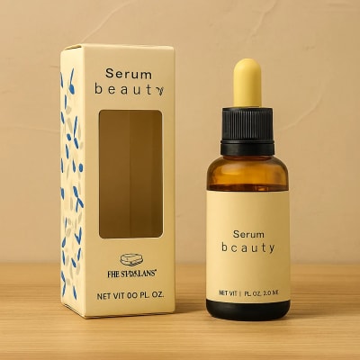 die cut serum box packaging uk
