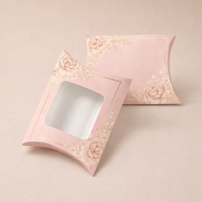 pillow box with window