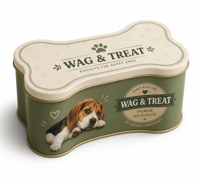 Dog Treat Tin Packaging