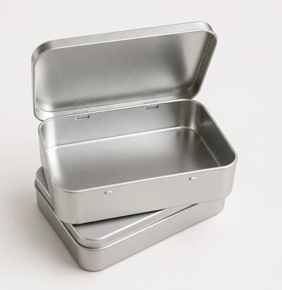 Square Hinged Tin Boxes