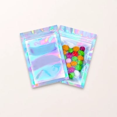 HOLOGRAPHIC MYLAR BAGS