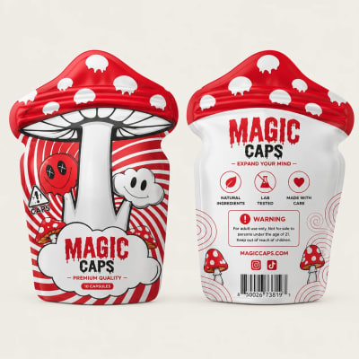 Custom Shaped Mylar Bags