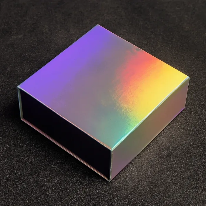 holographic-foiling finishing on box