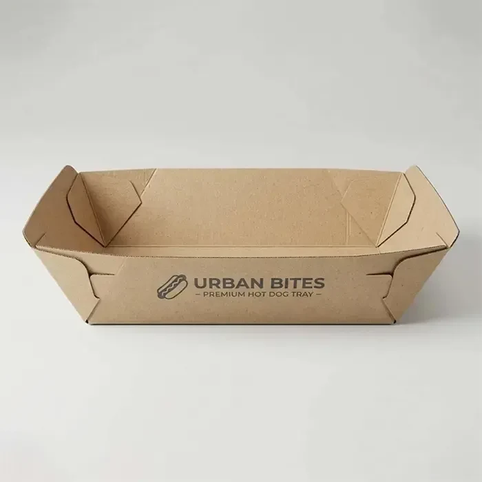 printed kraft paper food trays