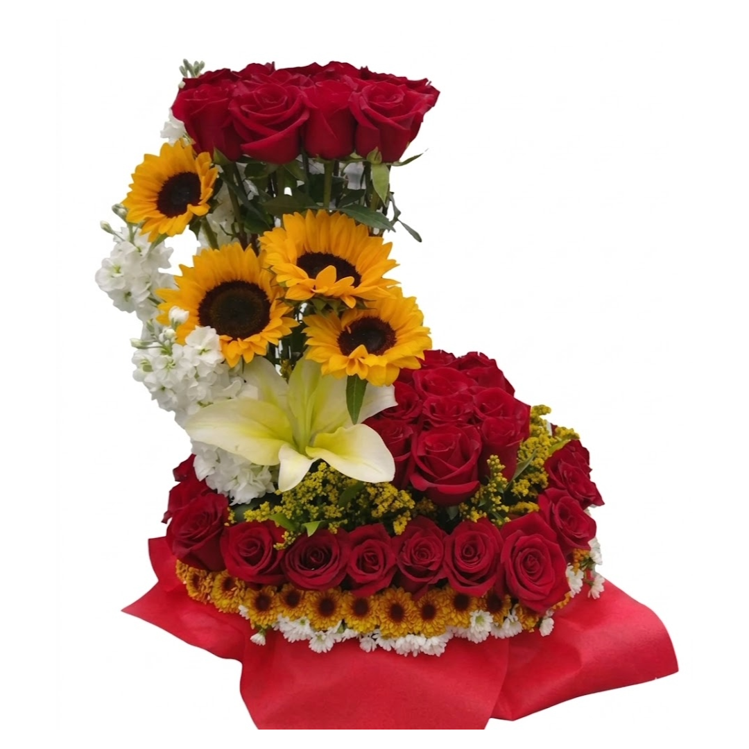 Ramos de flores con rosas, girasoles, en Guayaquil ramo grande - Floreria DIFIORI Guayaquil