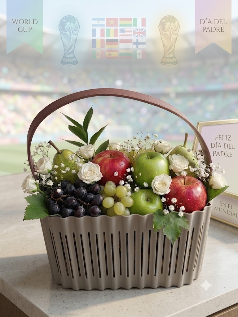 Cesta con frutas surtidas en Guayaquil.  - Floreria DIFIORI Guayaquil
