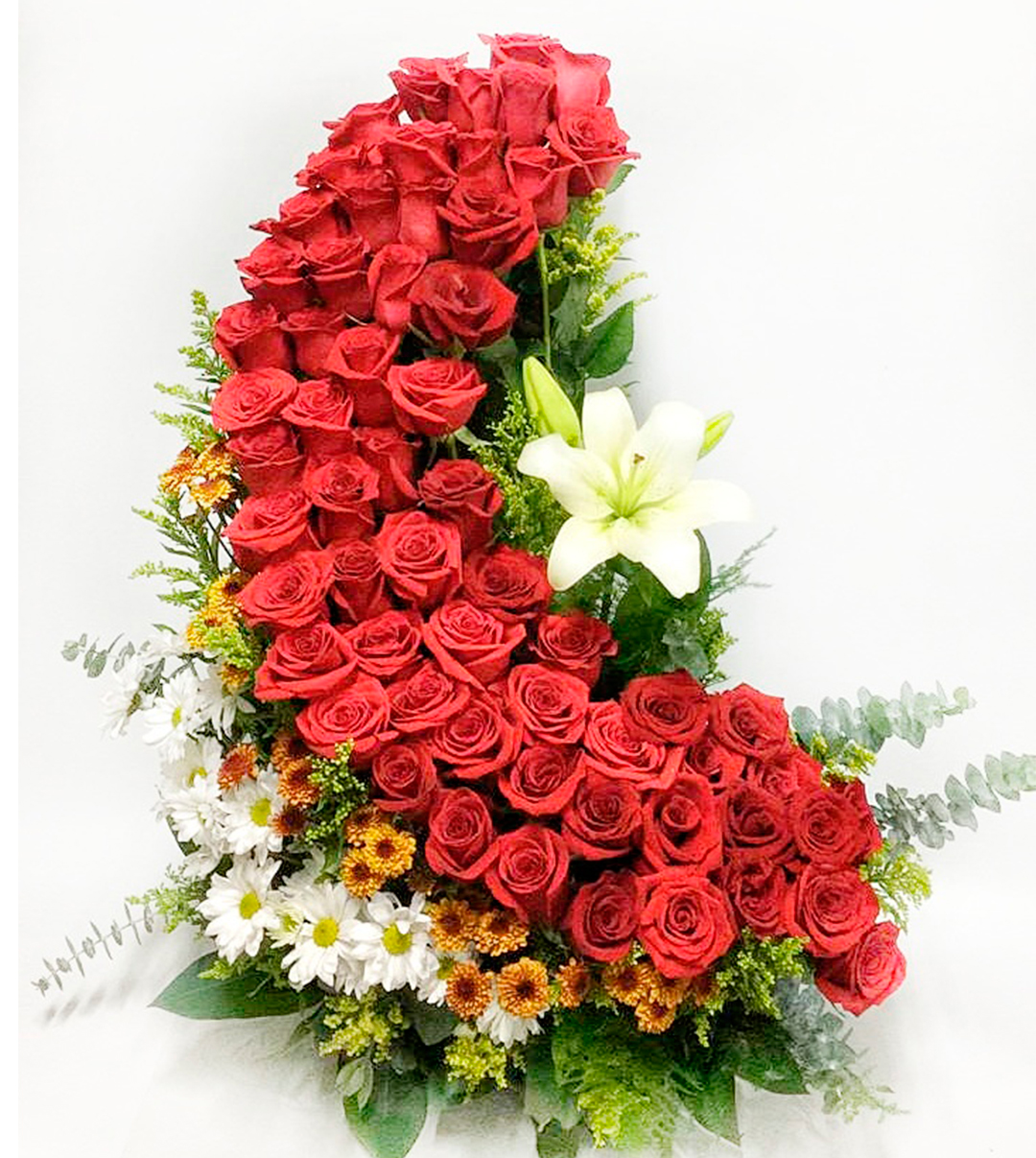 Ramo de 60 Rosas y Flores Tropicales | Guayaquil - Floreria DIFIORI Guayaquil