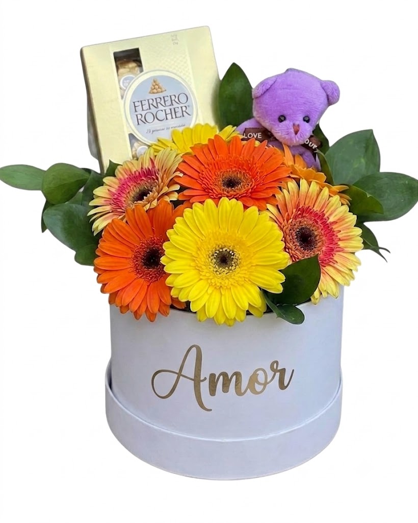Ramo de Gerberas con Chocolates para cumpleaños en Guayaquil - Floreria DIFIORI Guayaquil