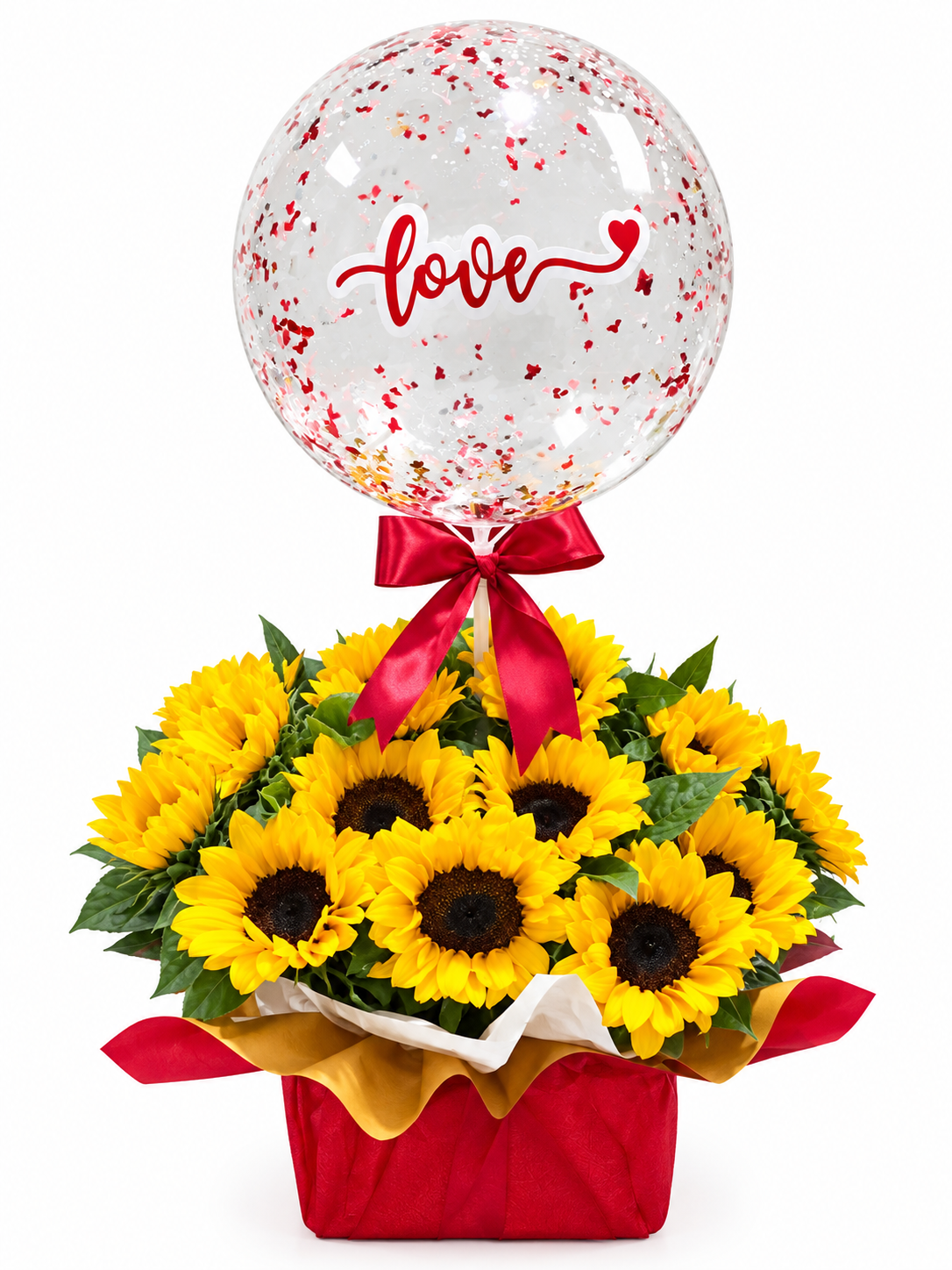 Girasoles para aniversario en Guayaquil. - Floreria DIFIORI Guayaquil
