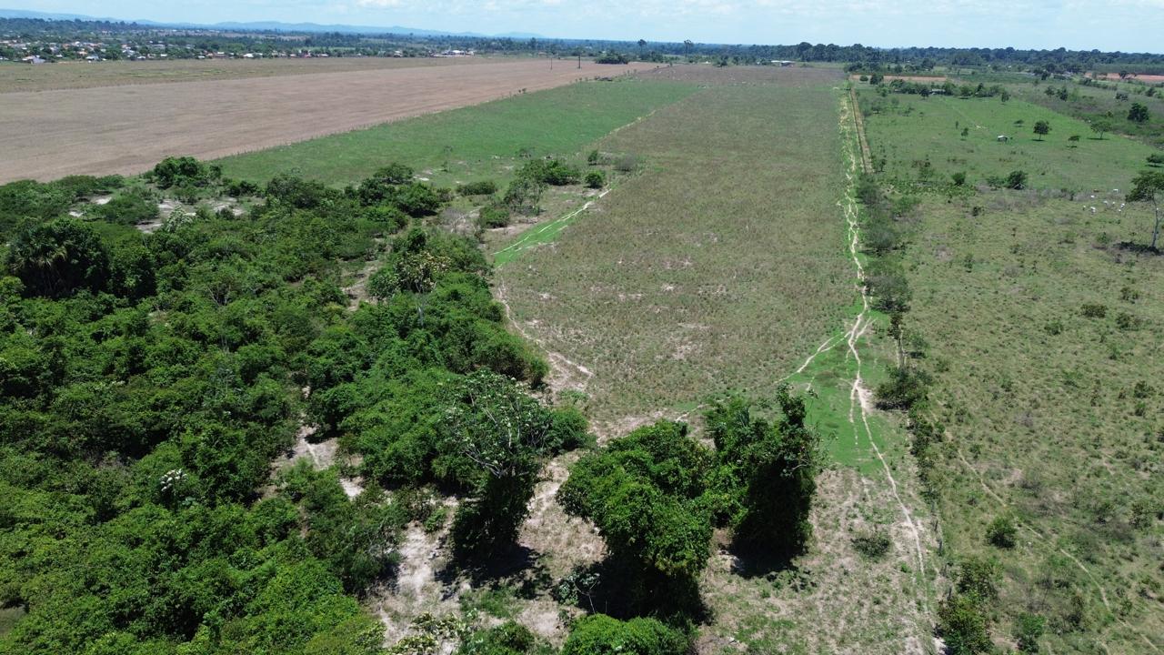 Vista aérea da área urbana em São Miguel do Guaporé
