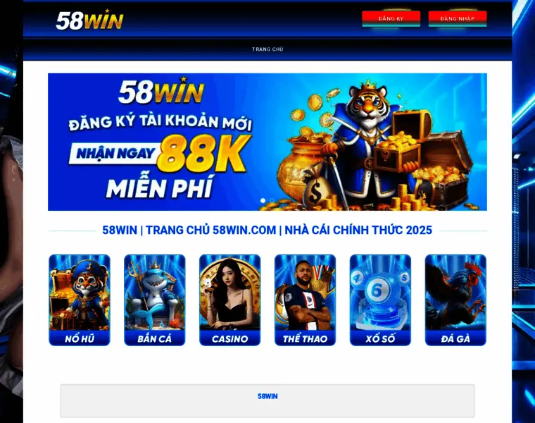 Giới thiệu về 58win com – Trang web cá cược hàng đầu Việt Nam