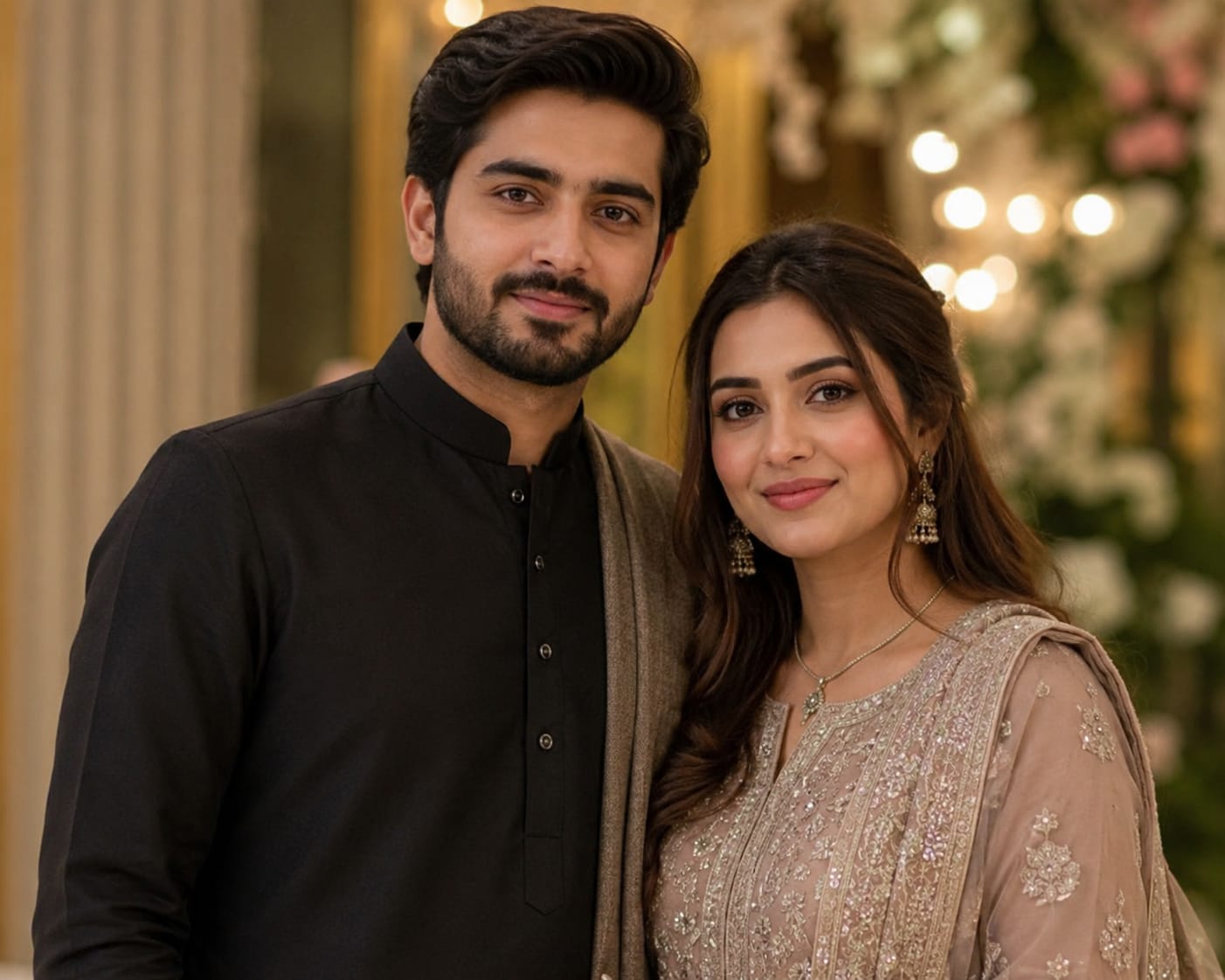 Smiling Pakistani couple who found their rishta through ShadiLife.com