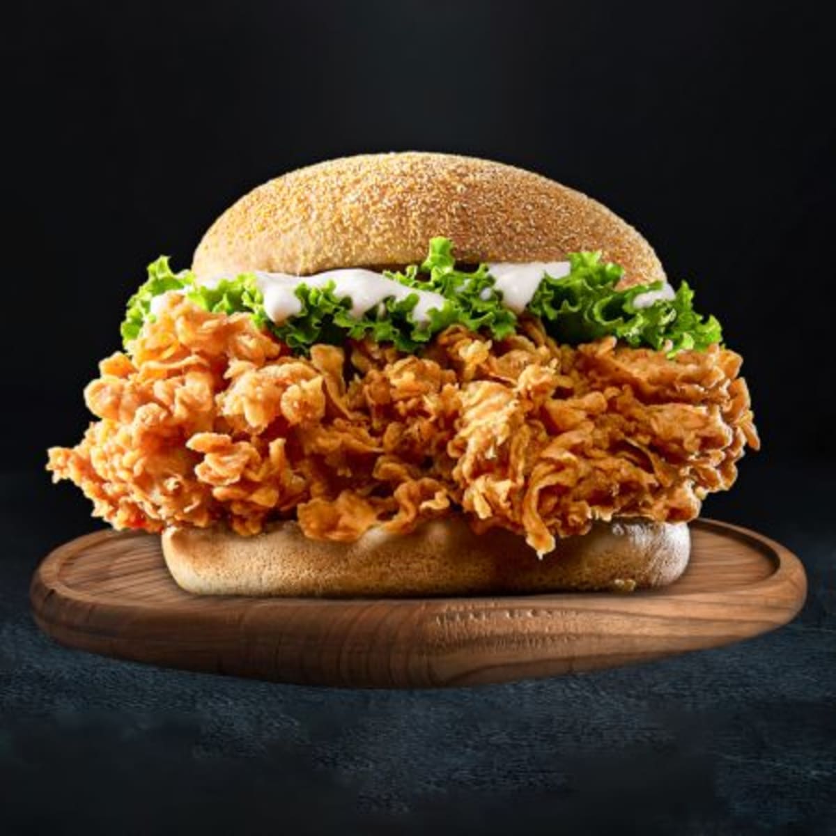 Zinger Burger at Fresho Fast Foods, Canal Bank Lahore
