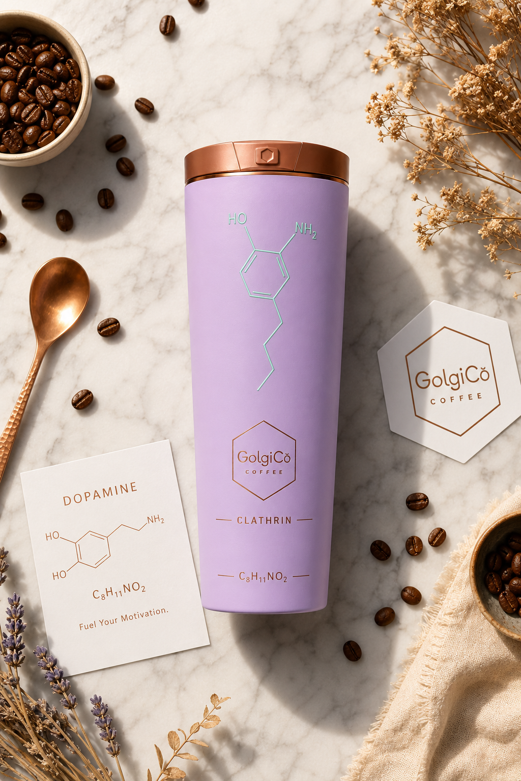 Lilac Tumbler flatlay