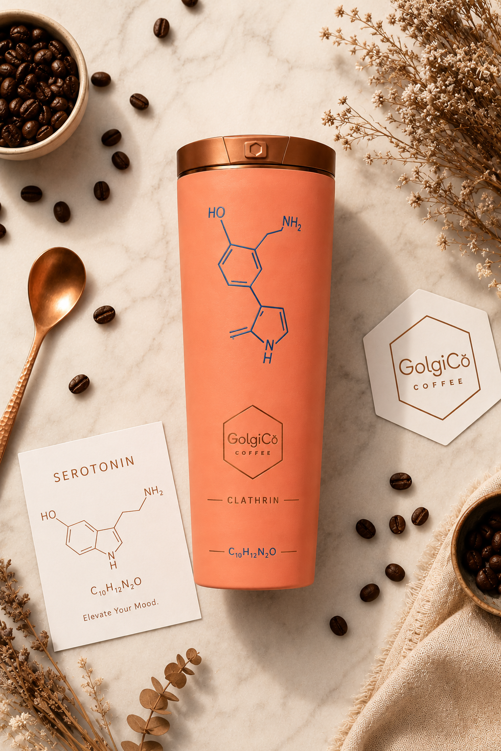 Peach Coral Tumbler