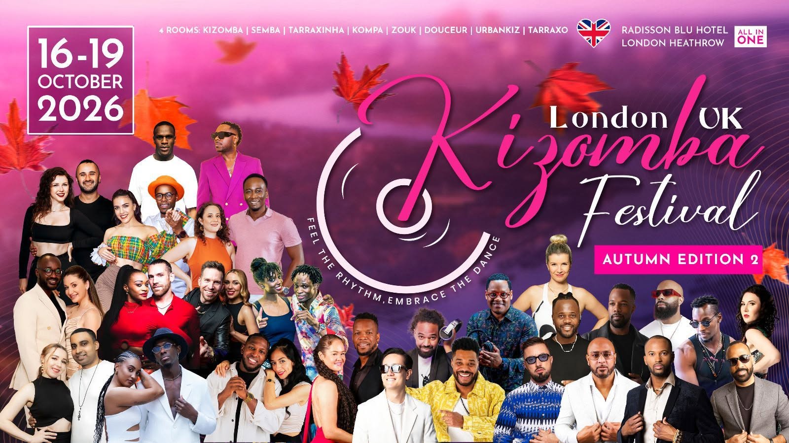 Kizomba Festival London UK - Autumn Edition 2 (16-19 October 2026)