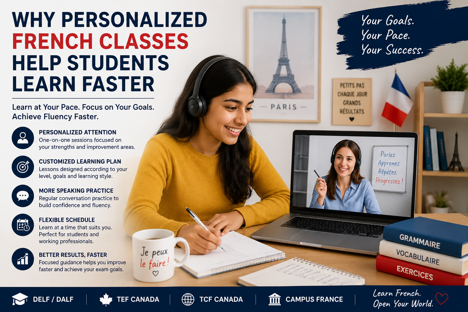 Why Personalized French Classes Help Students Learn Faster