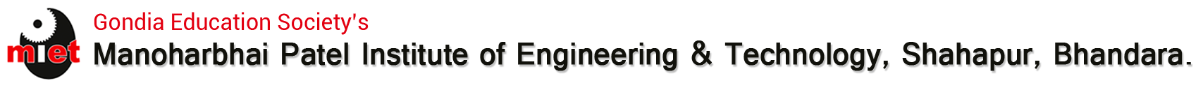 Gondia Education Society's Manoharbhai Patel Institute Of Engineering & Technology, Shahapur, Bhandara logo