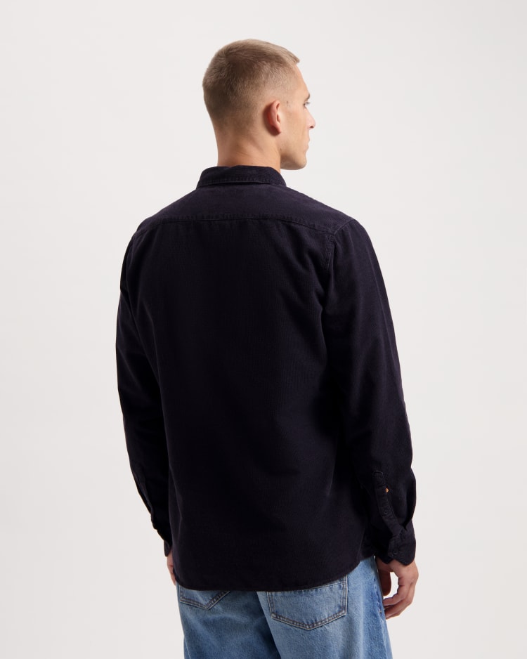 ᐅ Buy KUYICHI Lawrence men corduroy shirt dark blue