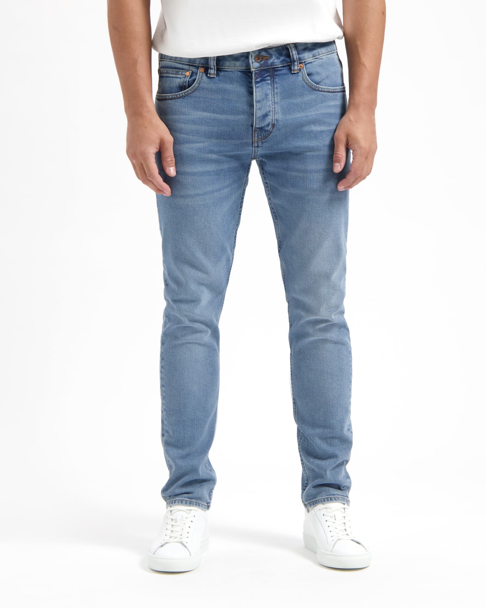 Jeans made from 100% post-consumer recycled denim Jeans made from 100% post-consumer recycled denim