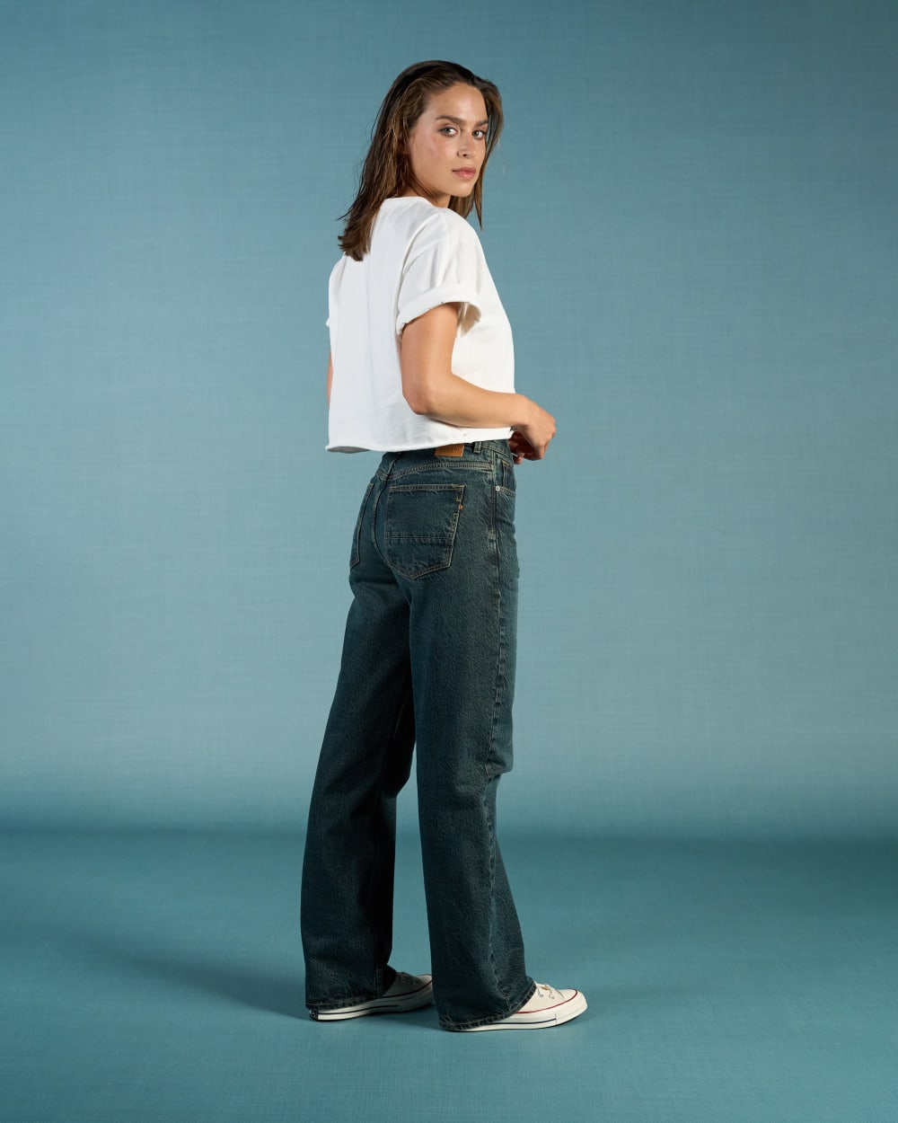 Izabella Loose Straight Vintage Jade