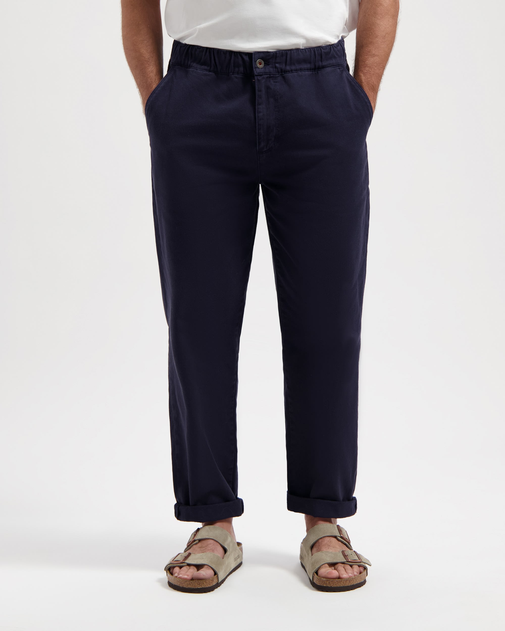ᐅ Buy KUYICHI Tyler men's elastic waist pants dark navy