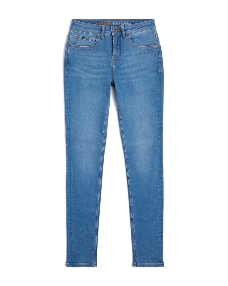 Carey medium blauwe skinny jeans