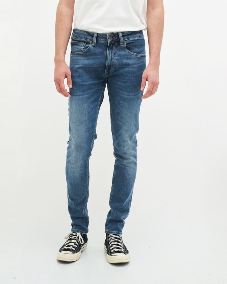 Kale icon blauwe skinny jeans