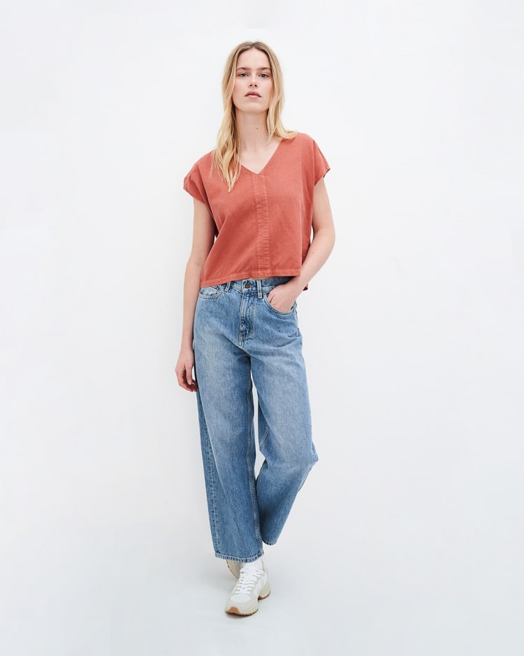 Bobbie vintage blauwe barrel jeans hennep