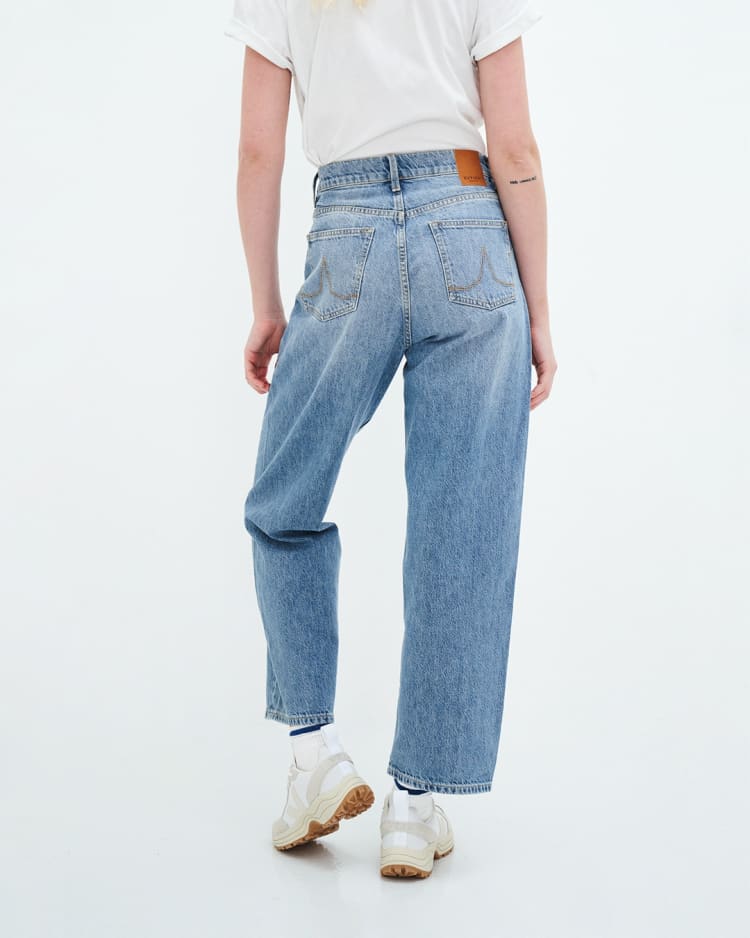 Bobbie Barrel Jeans Hanf Vintageblau