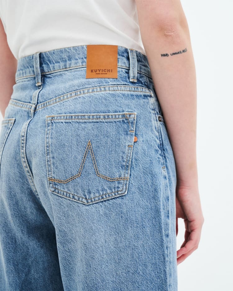 Bobbie Barrel Jeans Hanf Vintageblau