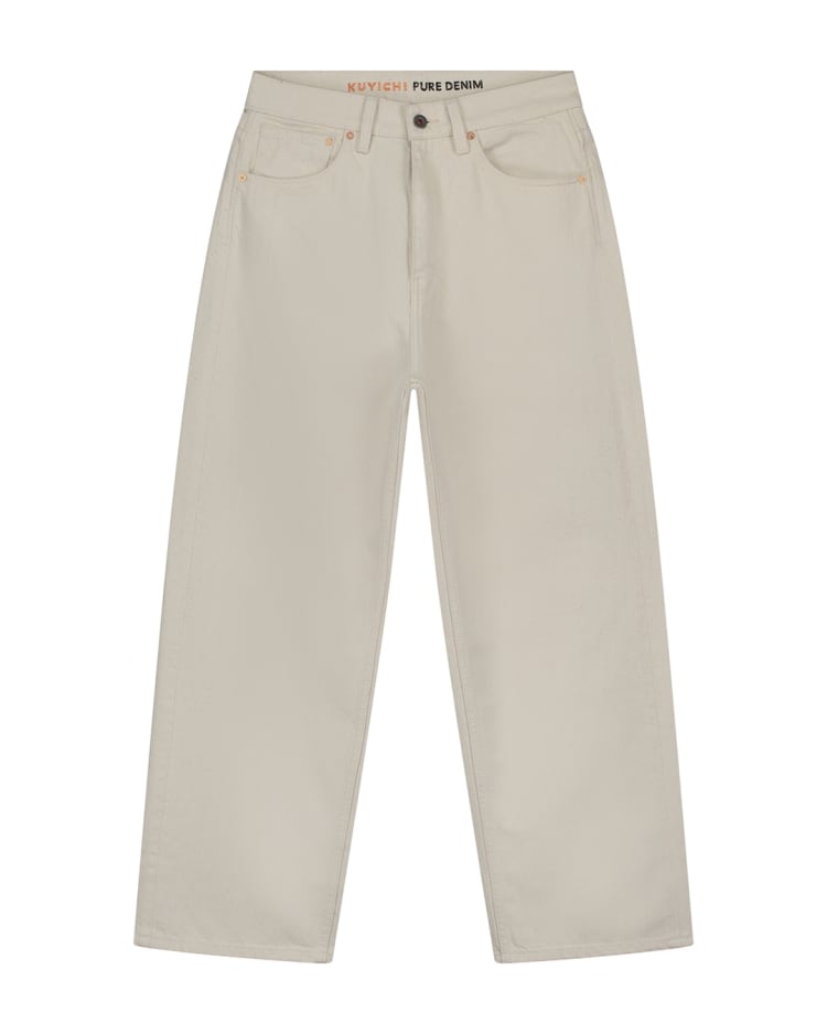 Bobbie undyed witte barrel jeans