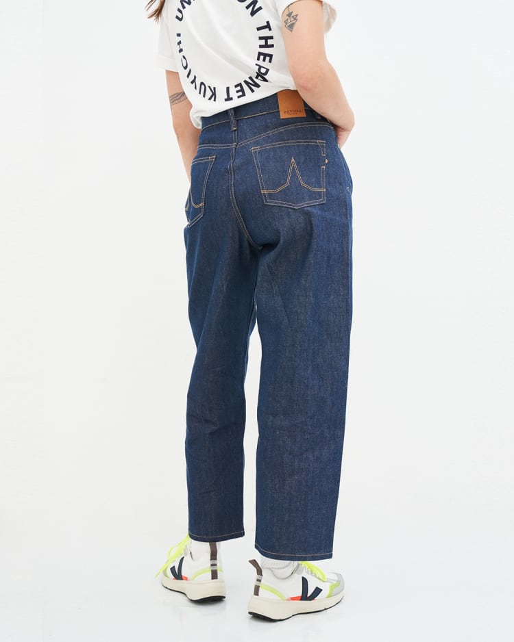 Bobbie barrel jeans dry denim gerecycled