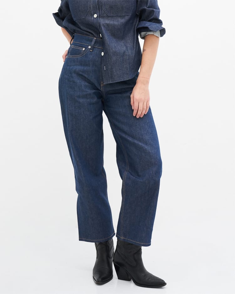 Bobbie barrel jeans dry denim gerecycled