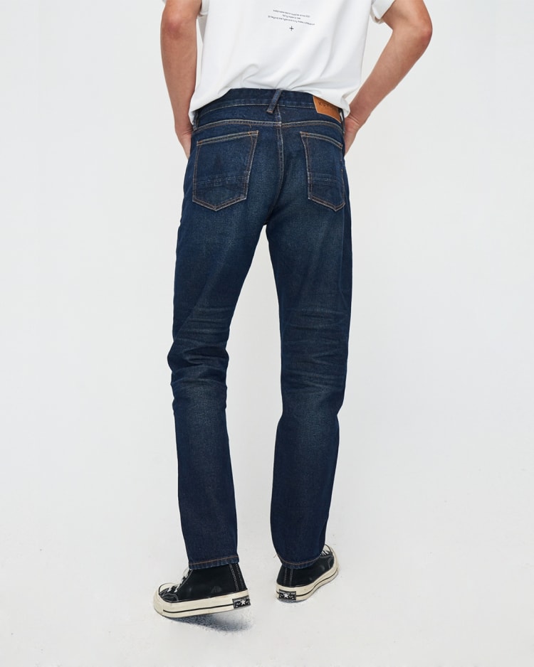 Jim Regular Slim Orange Selvedge Recycled Broken In