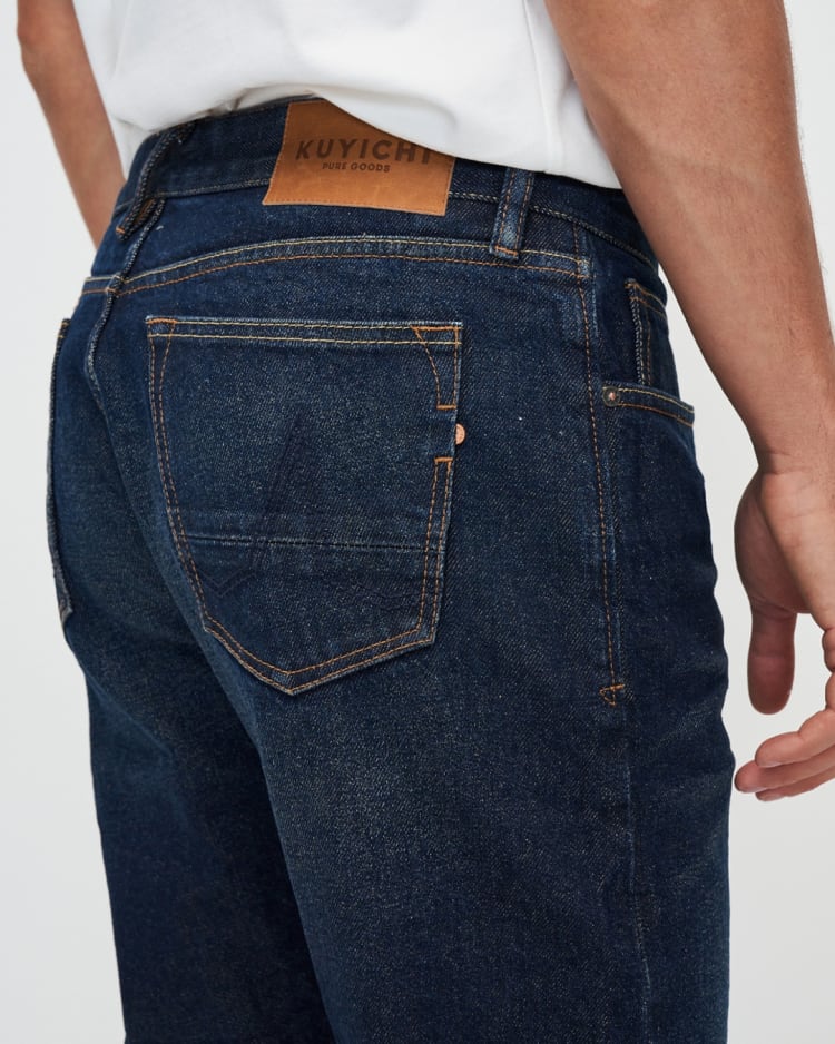 Jim Regular Slim Orange Selvedge Recycled Broken In