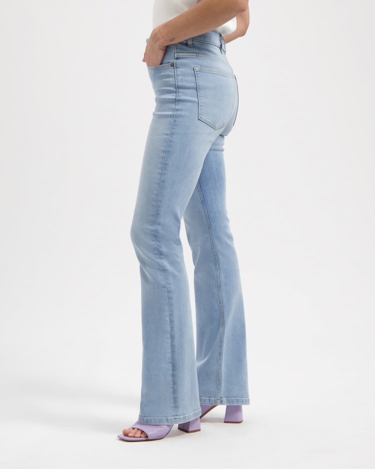 Zoe High Rise Bootcut Sky Blue