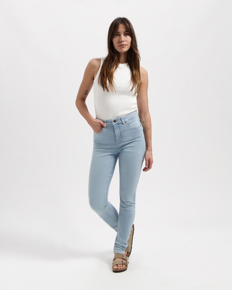 Carey High Rise Skinny Sky Blue