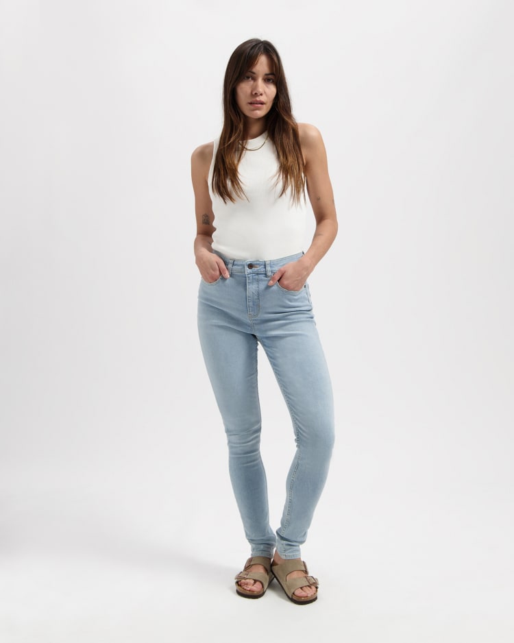 Carey High Rise Skinny Sky Blue