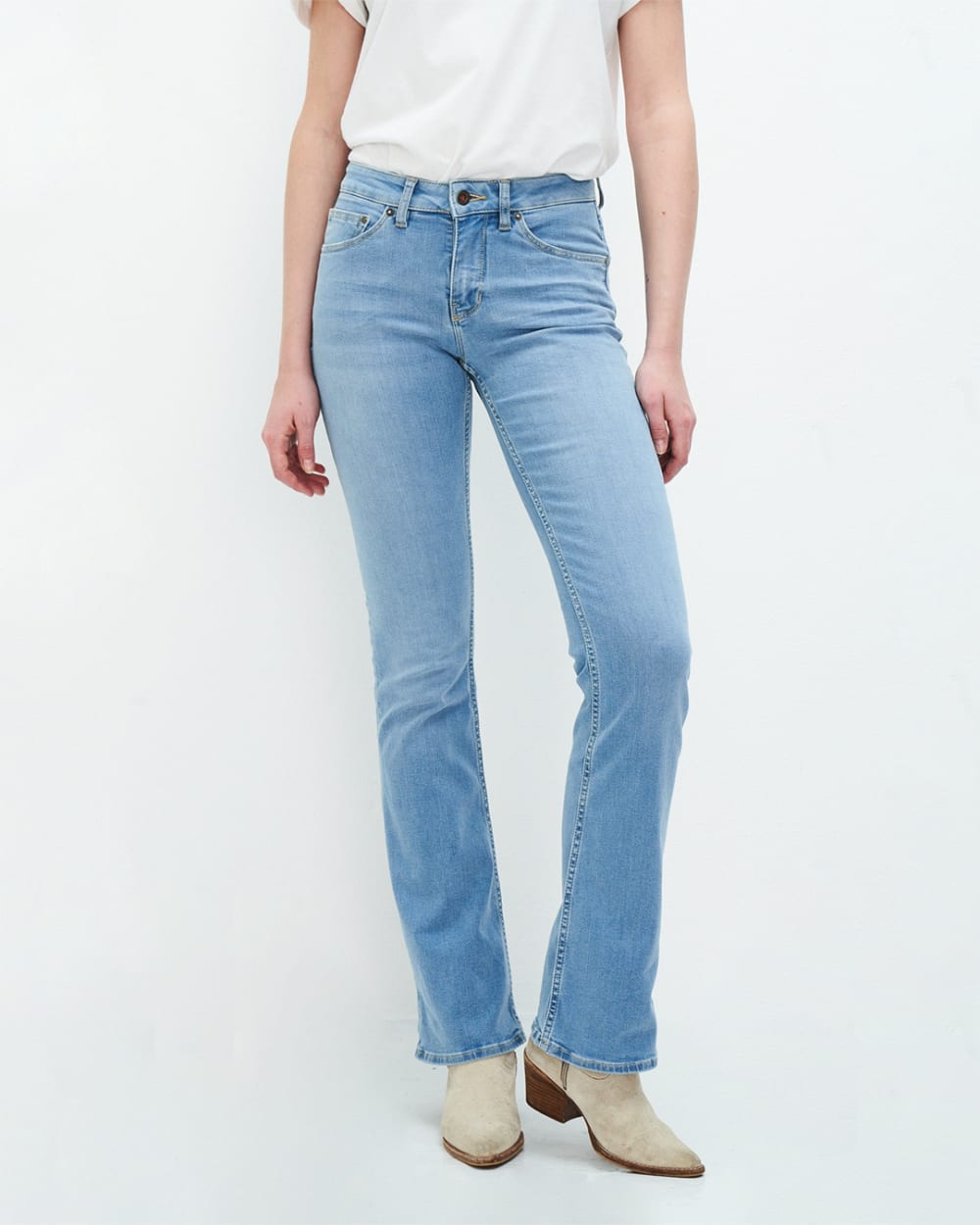 Amy faded lucky vintage blauwe bootcut jeans