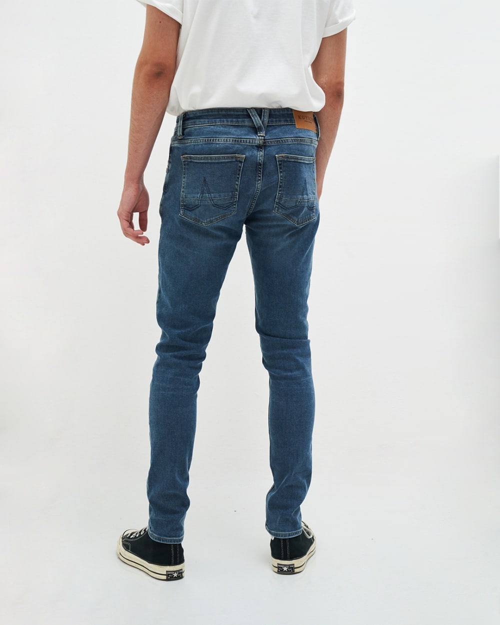 Kale icon blauwe skinny jeans