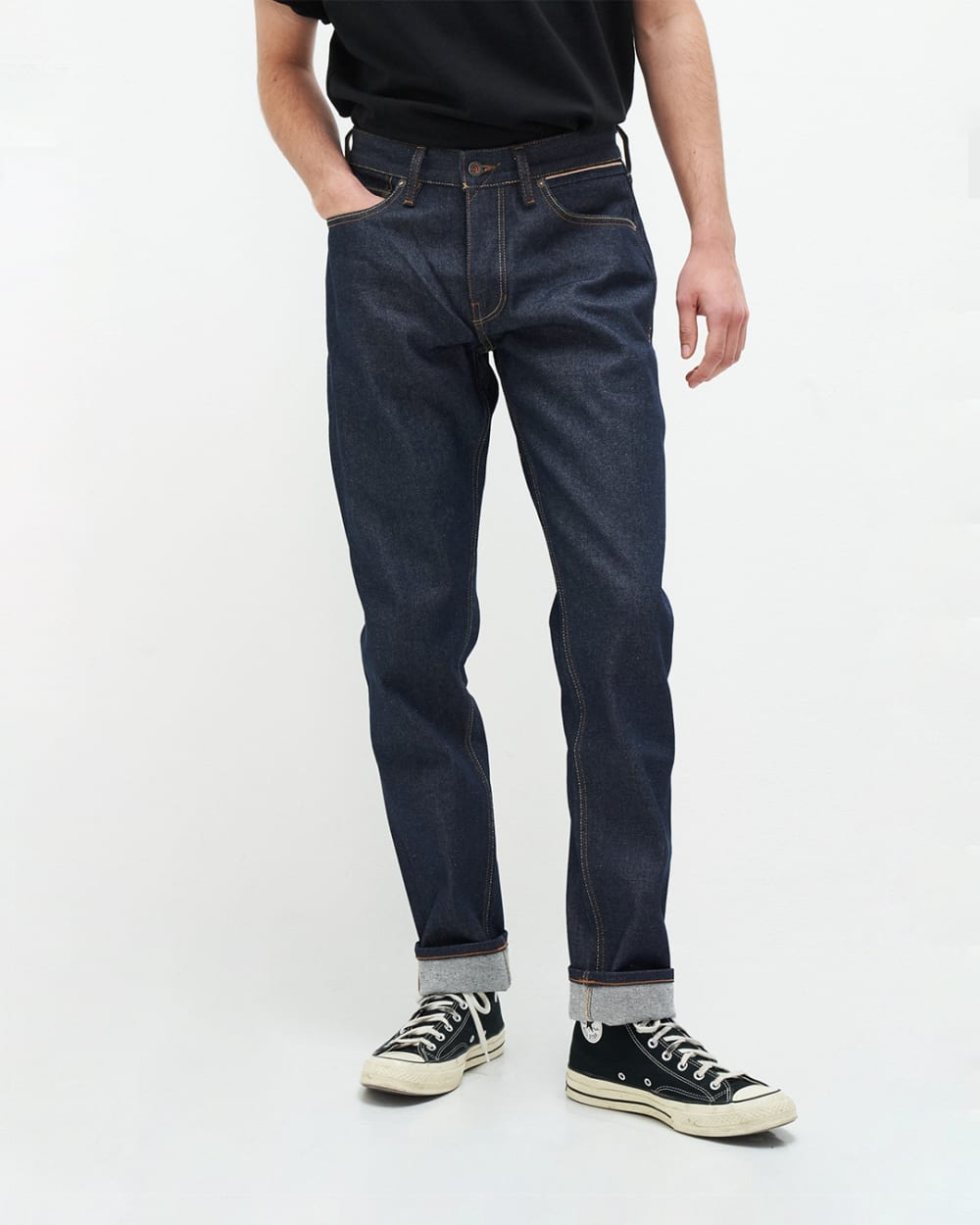 Jim Regular Slim Orange Selvedge